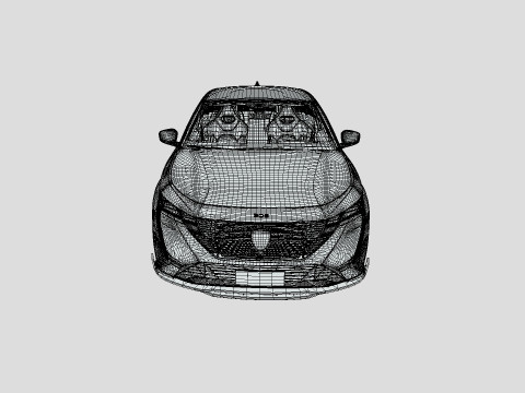 Peugeot 308 2024 3D Model