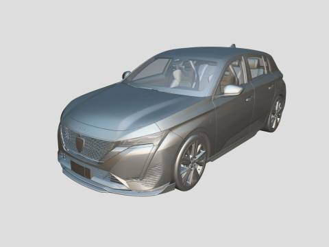 Peugeot 308 2024 3D Model