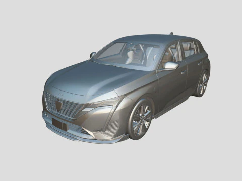 Peugeot 308 2024 3D Model