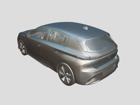 Peugeot 308 2024 3D Model
