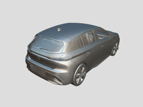 Peugeot 308 2024 3D Model