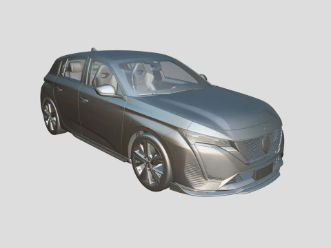 Peugeot 308 2024 3D Model