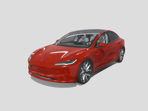 Tesla Model 3 2024 3D 모델