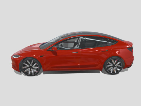 Tesla Model 3 2024 3D 모델