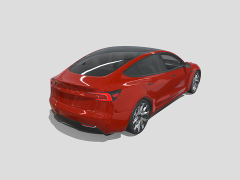 Tesla Model 3 2024 3D 모델