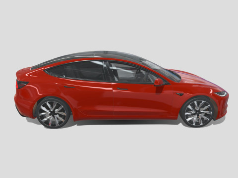 Tesla Model 3 2024 3D 모델