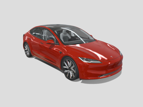 Tesla Model 3 2024 3D 모델