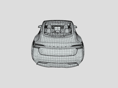 Tesla Model 3 2024 3D 모델