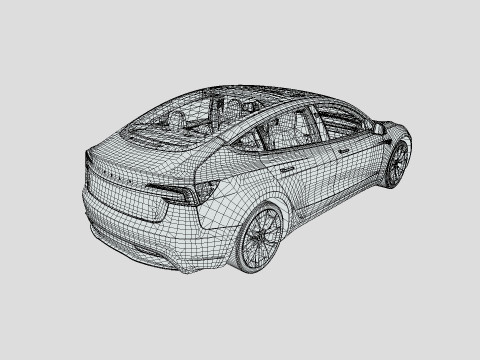 Tesla Model 3 2024 3D 모델