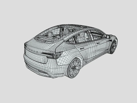 Tesla Model 3 2024 3D Model