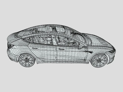 Tesla Model 3 2024 3D Model