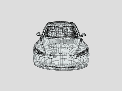 Tesla Model 3 2024 3D 모델
