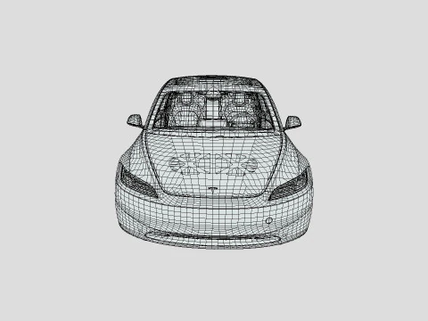 Tesla Model 3 2024 3D Model