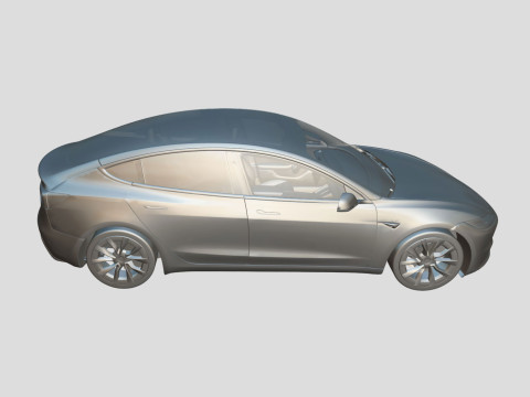 Tesla Model 3 2024 3D 모델