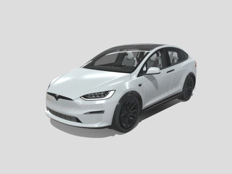 Tesla Model X 2024 3D Model