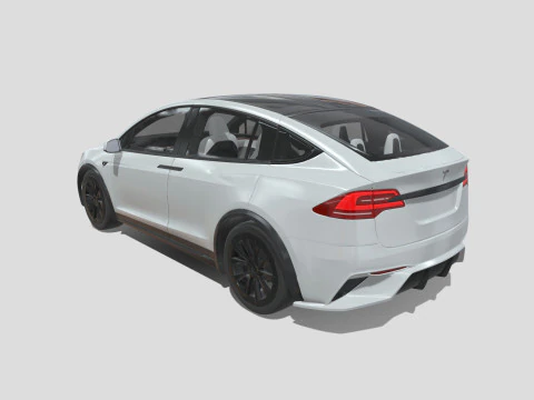 Tesla Model X 2024 3D Model