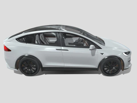 Tesla Model X 2024 3D Model