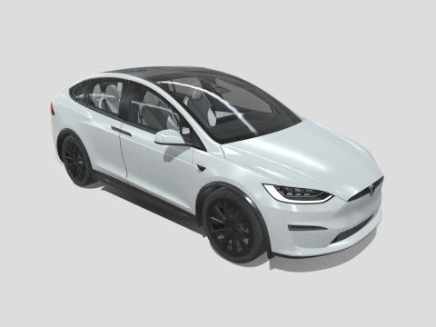 Tesla Model X 2024 3D Model