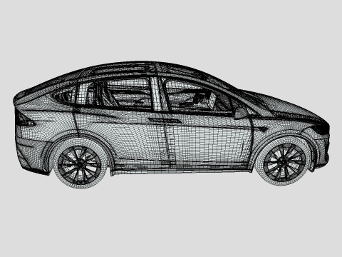Tesla Model X 2024 3Dモデル
