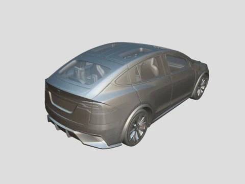 Tesla Model X 2024 3D Model