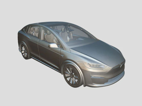 Tesla Model X 2024 3D Model