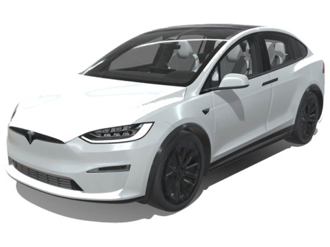 Tesla Model X 2024 3D Model