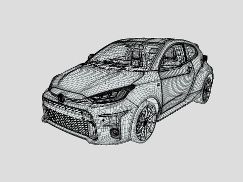 Toyota Yaris 2024 GR Modelo 3D