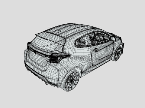 Toyota Yaris 2024 GR Modelo 3D