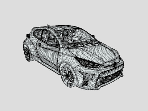 Toyota Yaris 2024 GR Modelo 3D