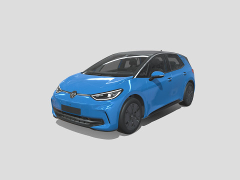 Volkswagen ID3 2024 3D Model