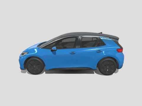 Volkswagen ID3 2024 3D Model