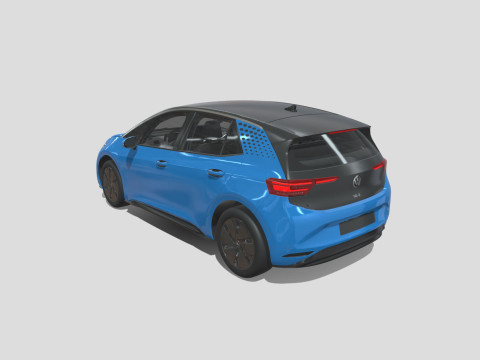 Volkswagen ID3 2024 3D Model