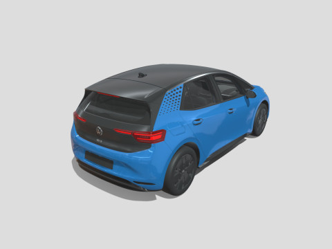 Volkswagen ID3 2024 3D Model