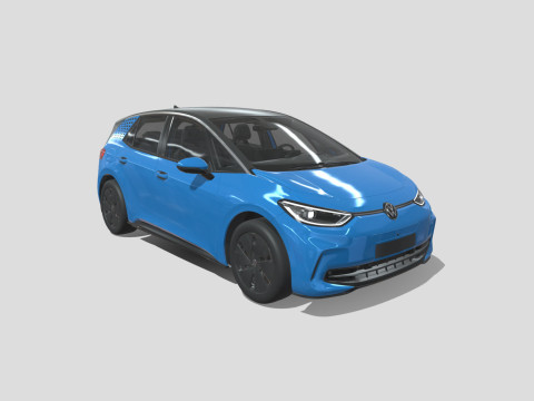 Volkswagen ID3 2024 3D Model