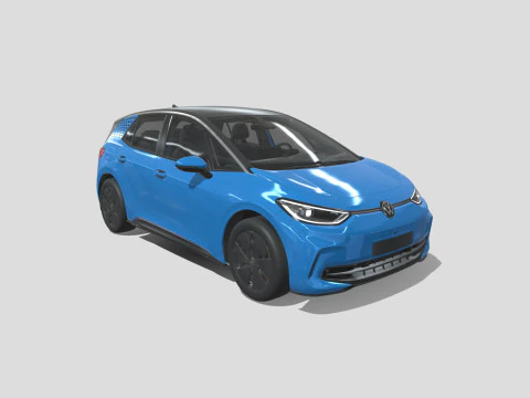 Volkswagen ID3 2024 3D Model