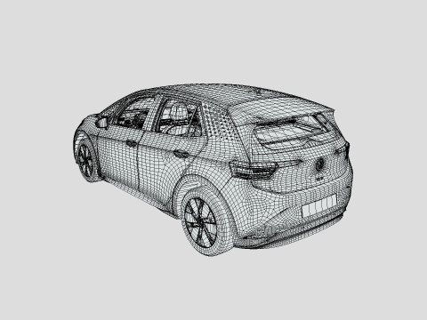 Volkswagen ID3 2024 3D Model