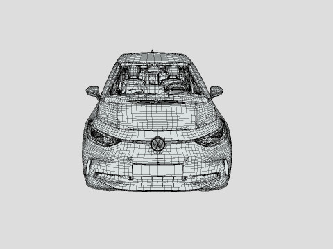 Volkswagen ID3 2024 3D Model
