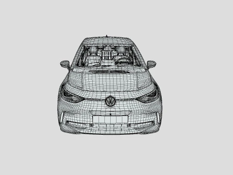 Volkswagen ID3 2024 3D Model
