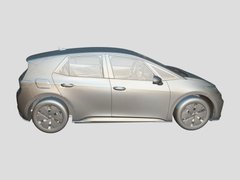 Volkswagen ID3 2024 3D Model