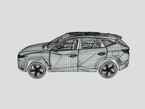 Hyundai Tucson 2025 3D 모델