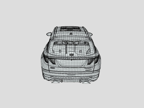 Hyundai Tucson 2025 3D 모델