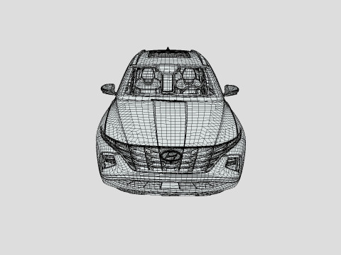 Hyundai Tucson 2025 3D 모델
