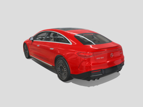 Mercedes-Benz EQS 580 2024 Modelo 3D