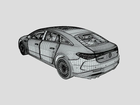 Mercedes-Benz EQS 580 2024 3D Model