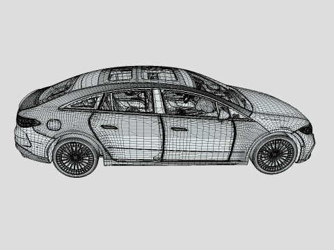 Mercedes-Benz EQS 580 2024 Modelo 3D