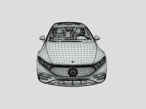 Mercedes-Benz EQS 580 2024 Modelo 3D