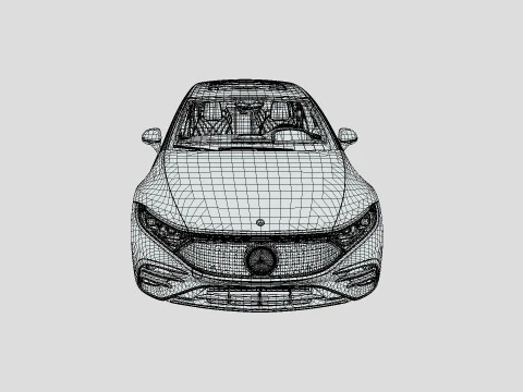 Mercedes-Benz EQS 580 2024 3D Model