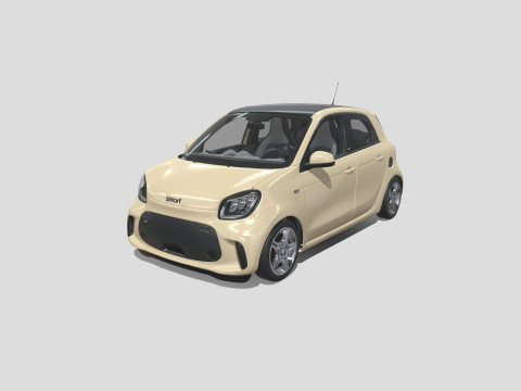 Smart EQ Forfour 2020 3D 모델