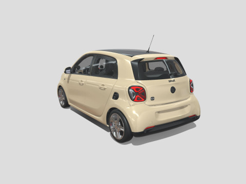 Smart EQ Forfour 2020 3D 모델