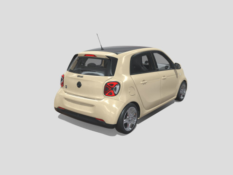 Smart EQ Forfour 2020 3D 모델